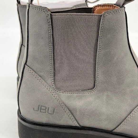 JBU Kai Water Resistant Chelsea Boot Size 12M Grey Leather Pull-On - Picture 9 of 12